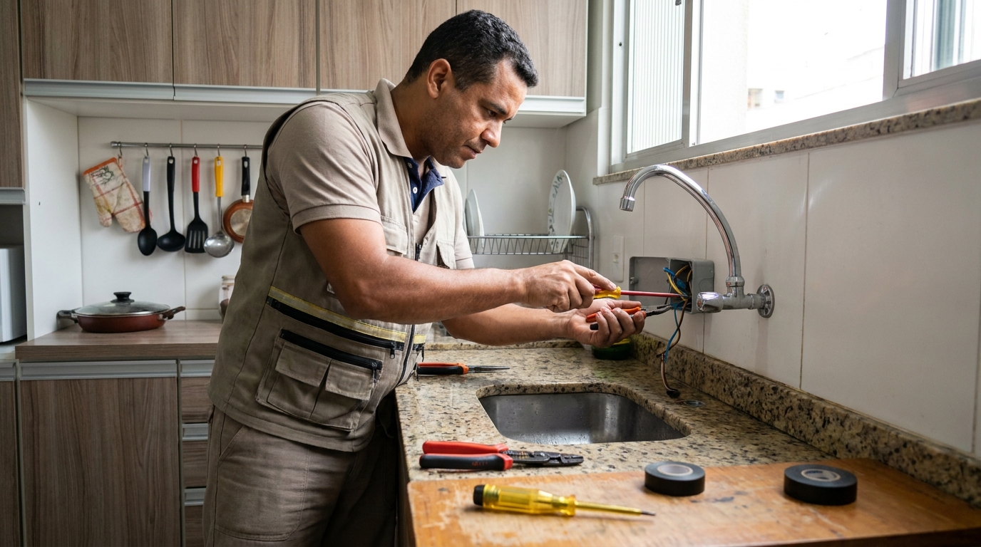 Instalação em Cozinha ou Área Gourmet em Guarapari‑ES